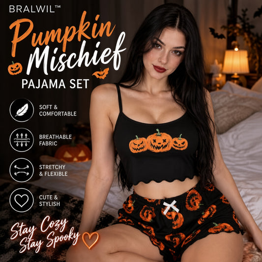 PUMPKIN MISCHIEF PAJAMA SET