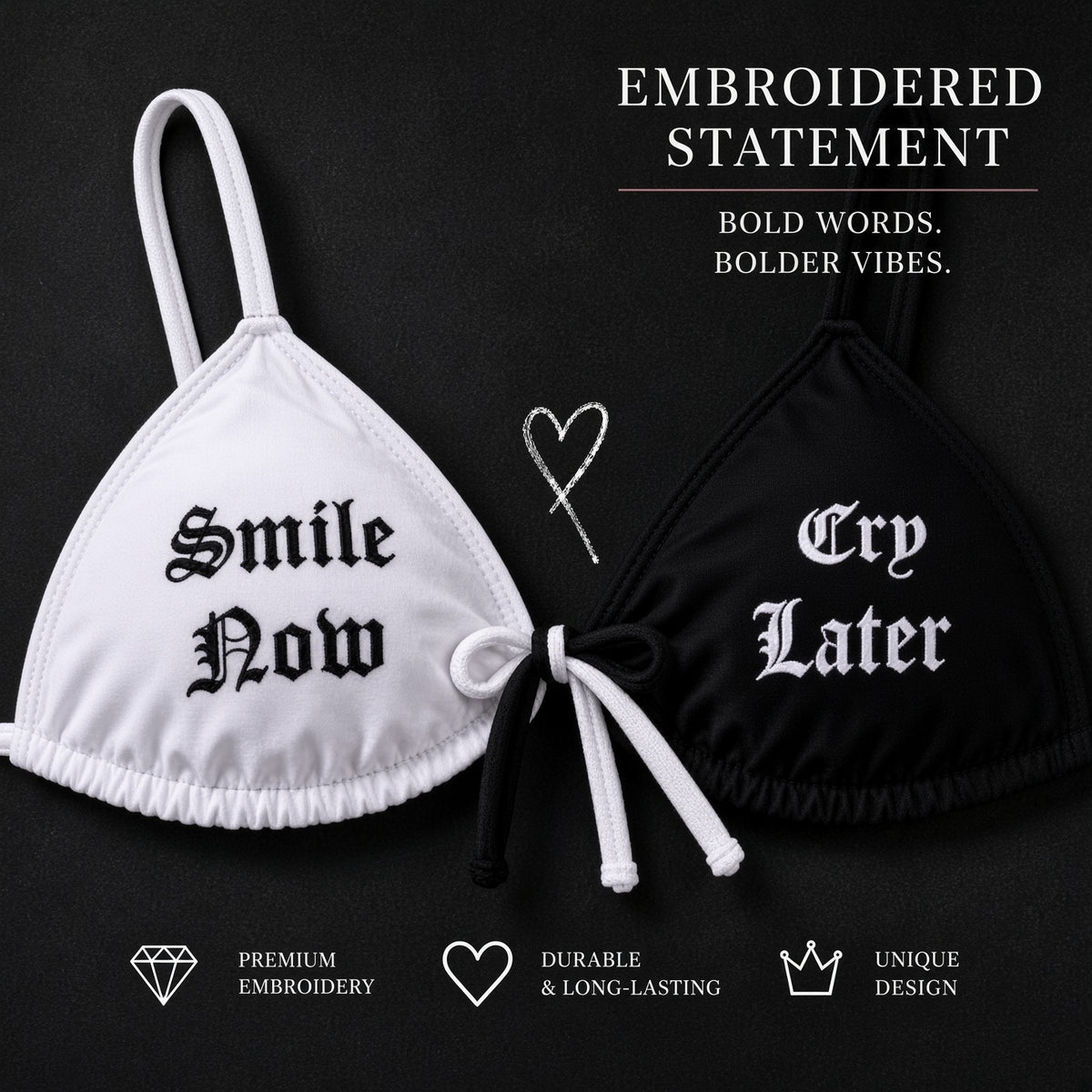 SMILE NOW CRY LATER BIKINI SET