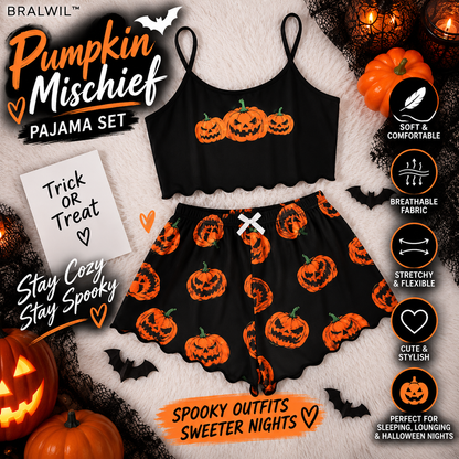 PUMPKIN MISCHIEF PAJAMA SET