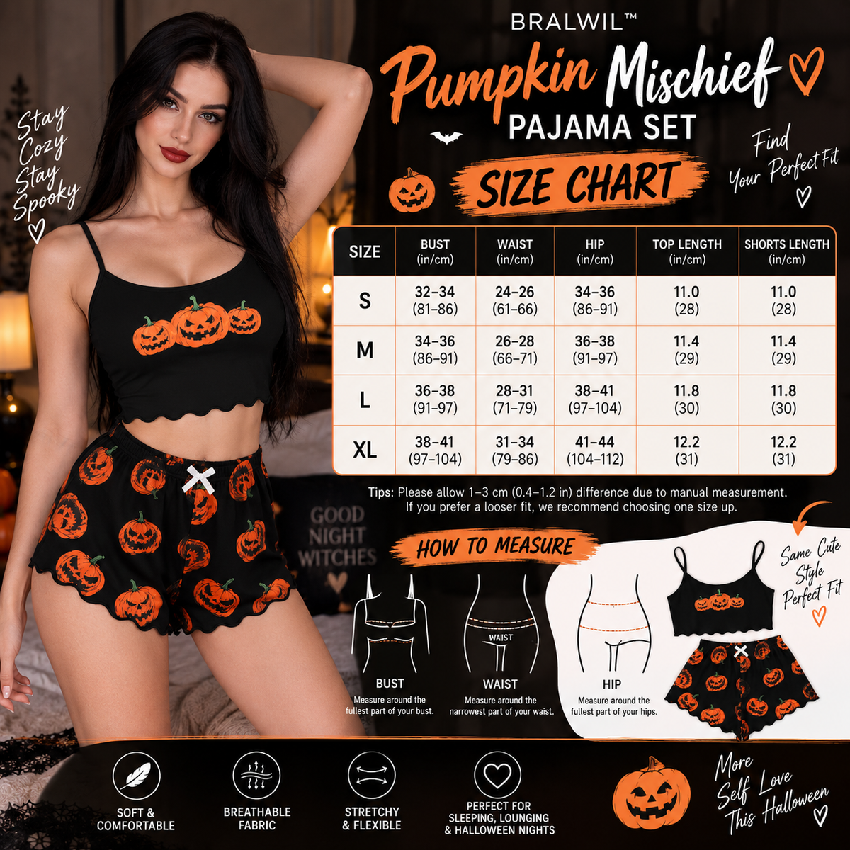 PUMPKIN MISCHIEF PAJAMA SET