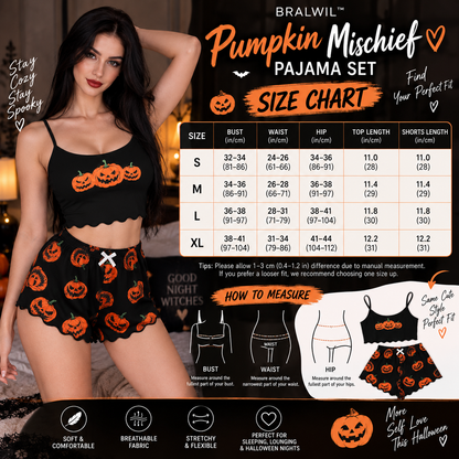 PUMPKIN MISCHIEF PAJAMA SET