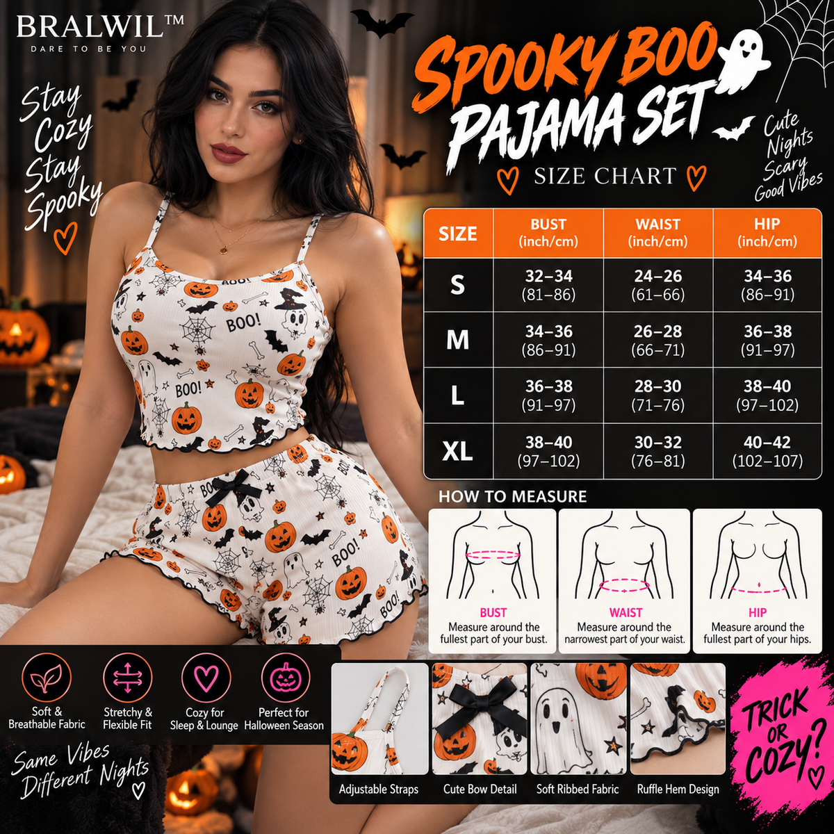 SPOOKY BOO PAJAMA SET