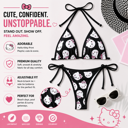 HELLO KITTY GHOST BIKINI SET