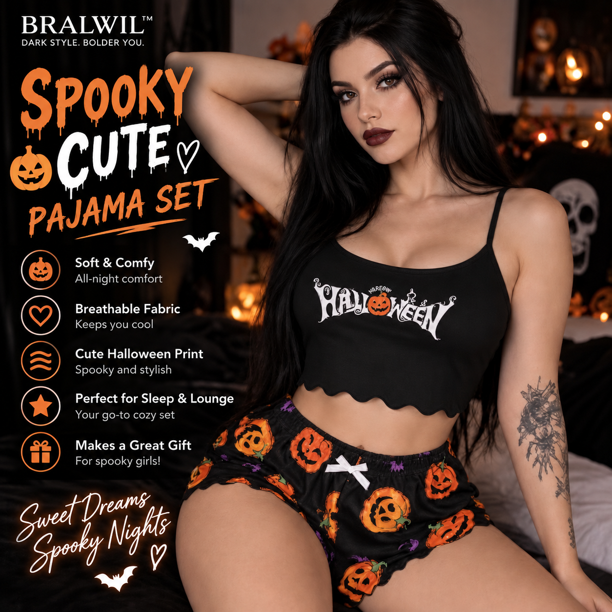 SPOOKY CUTE PAJAMA SET