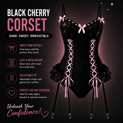 BLACK CHERRY CORSET