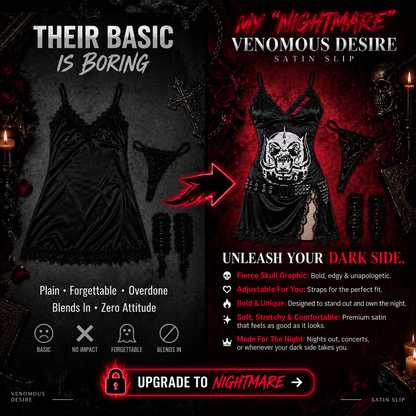 VENOMOUS DESIRE SATIN SLIP