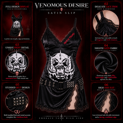 VENOMOUS DESIRE SATIN SLIP