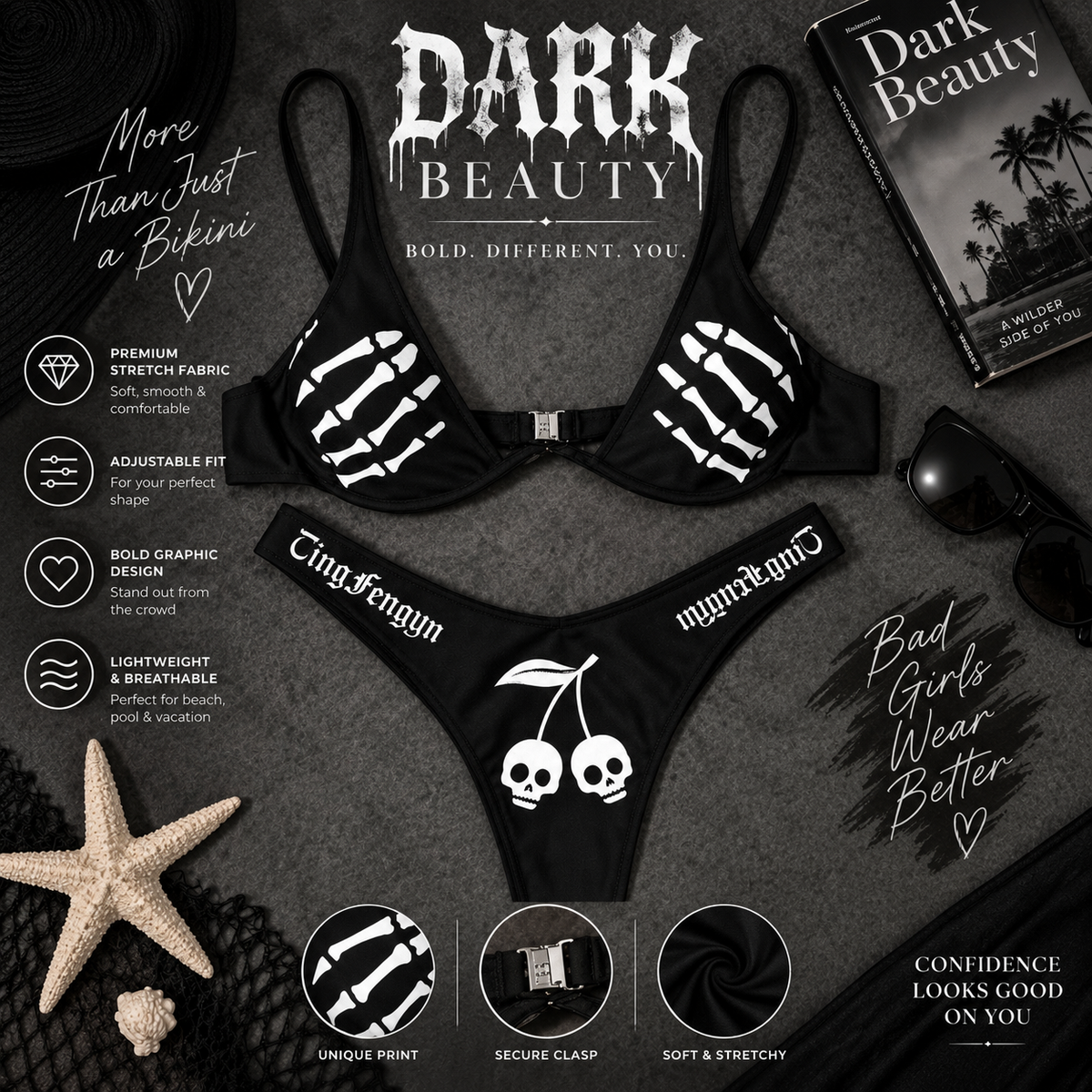 DARK CHERRY BIKINI SET