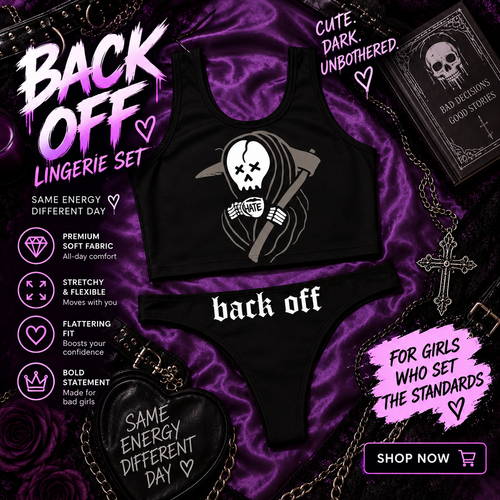 BACK OFF LINGERIE SET