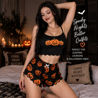 PUMPKIN MISCHIEF PAJAMA SET