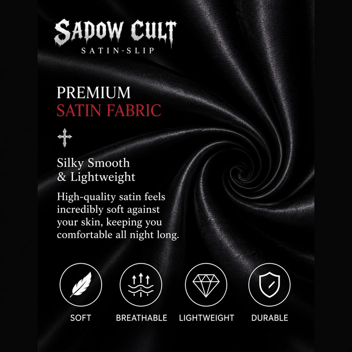 SADOW CULT SATIN SLIP