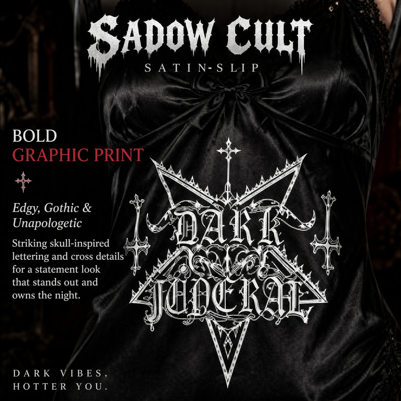 SADOW CULT SATIN SLIP