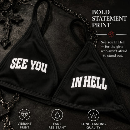 SEE YOU IN HELL BIKINI SET