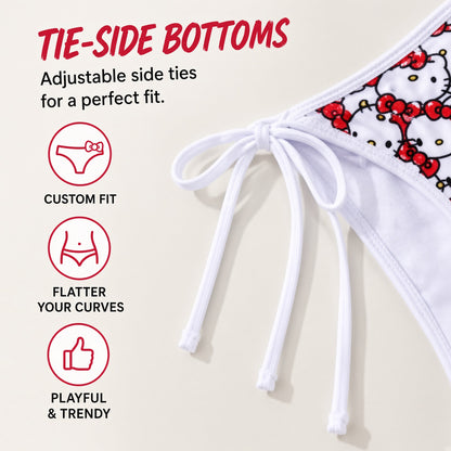 HELLO KITTY STRIPED BIKINI SET