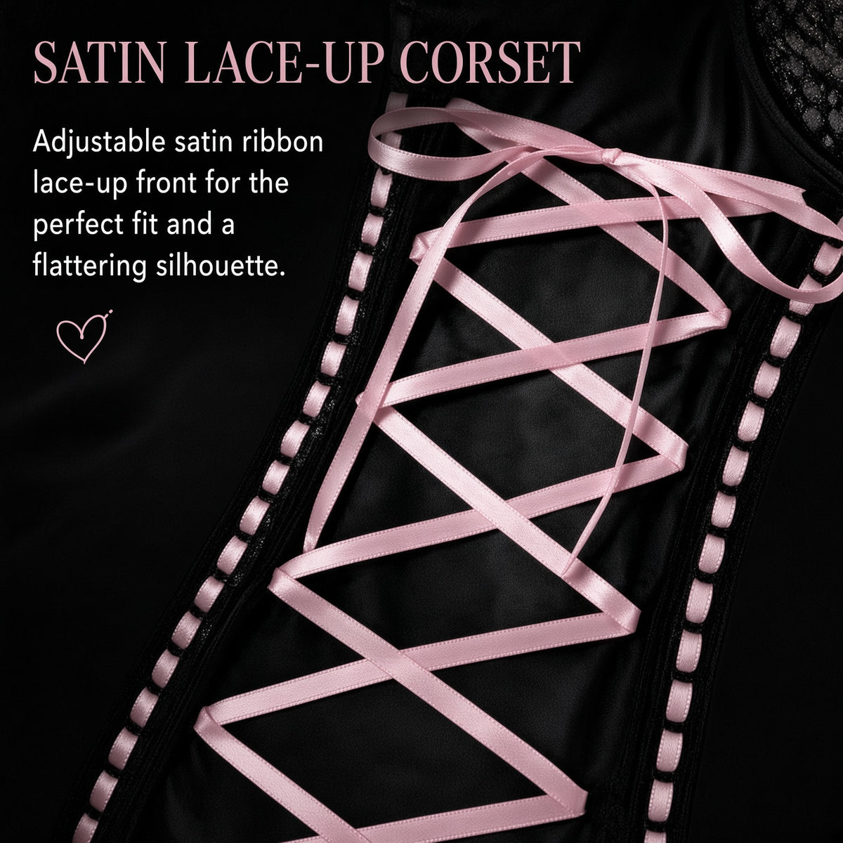 MIDNIGHT RIBBON CORSET