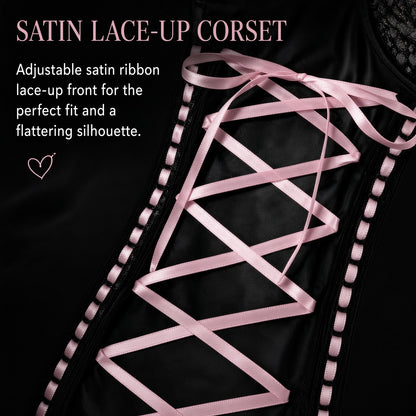 MIDNIGHT RIBBON CORSET